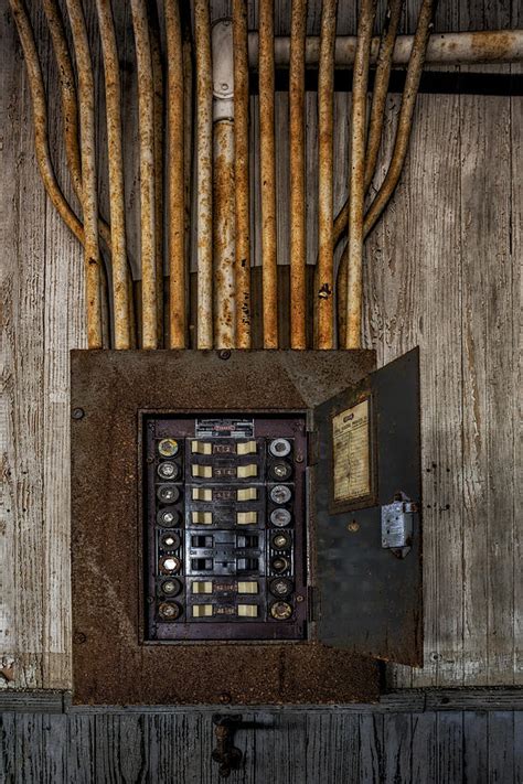 vintage electrical panel